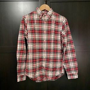 J.Crew Plaid Slim Oxford